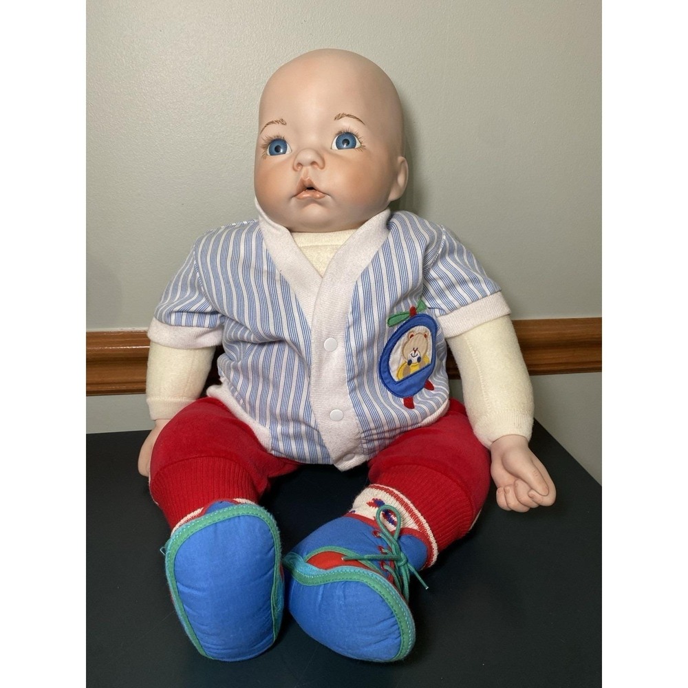 Vintage Large Porcelain Baby doll Dianna Effner 1988 The Ultimate Collection Boy
